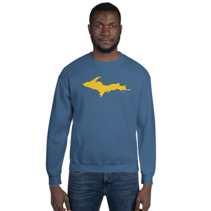 Michigan Upper Peninsula Sweatshirt (w/ Gold UP Outline) | Unisex Standard