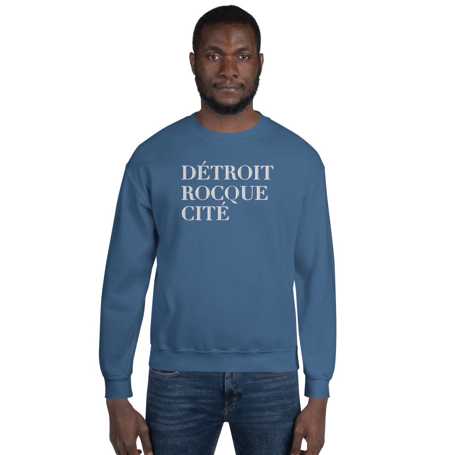 'Détroit Rocque Cité' Sweatshirt | Unisex Standard - Emb.