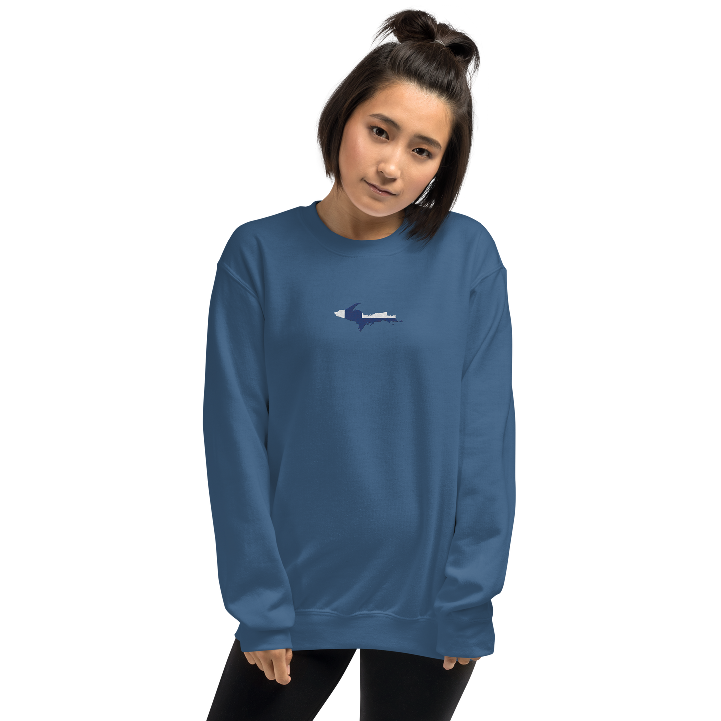 Michigan Upper Peninsula Sweatshirt (w/ Embroidered UP Finland Outline) | Unisex Standard