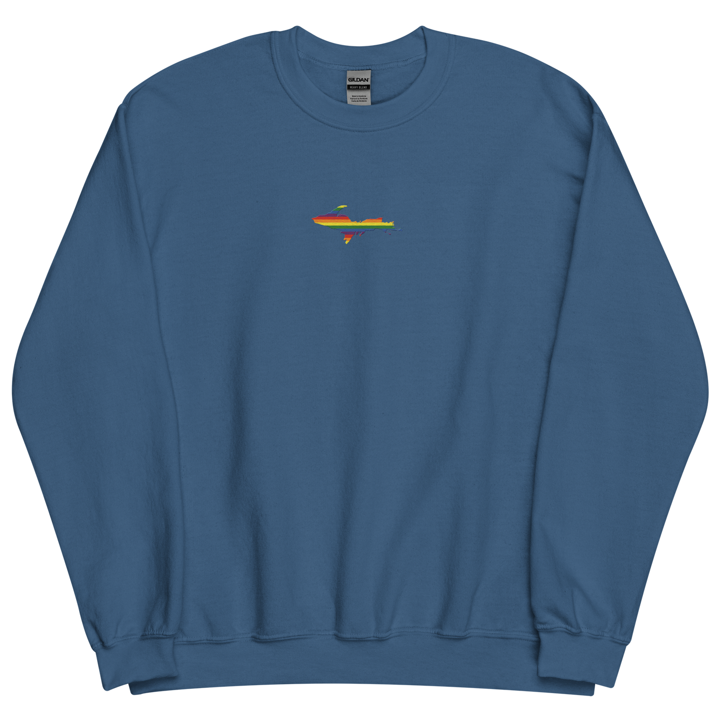 Michigan Upper Peninsula Sweatshirt (w/ Embroidered UP Pride Flag Outline) | Unisex Standard