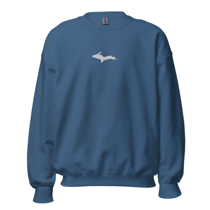 Michigan Upper Peninsula Sweatshirt (w/ Embroidered UP Outline) | Unisex Standard