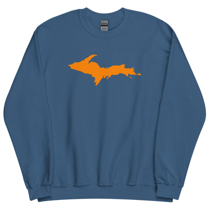 Michigan Upper Peninsula Sweatshirt (w/ Orange UP Outline) | Unisex Standard