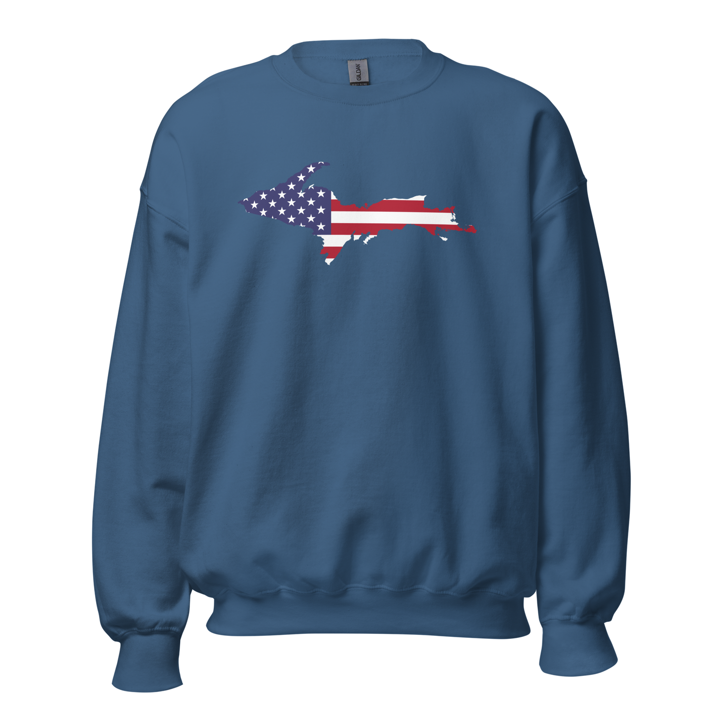 Michigan Upper Peninsula Sweatshirt (w/ UP USA Flag Outline) | Unisex Standard