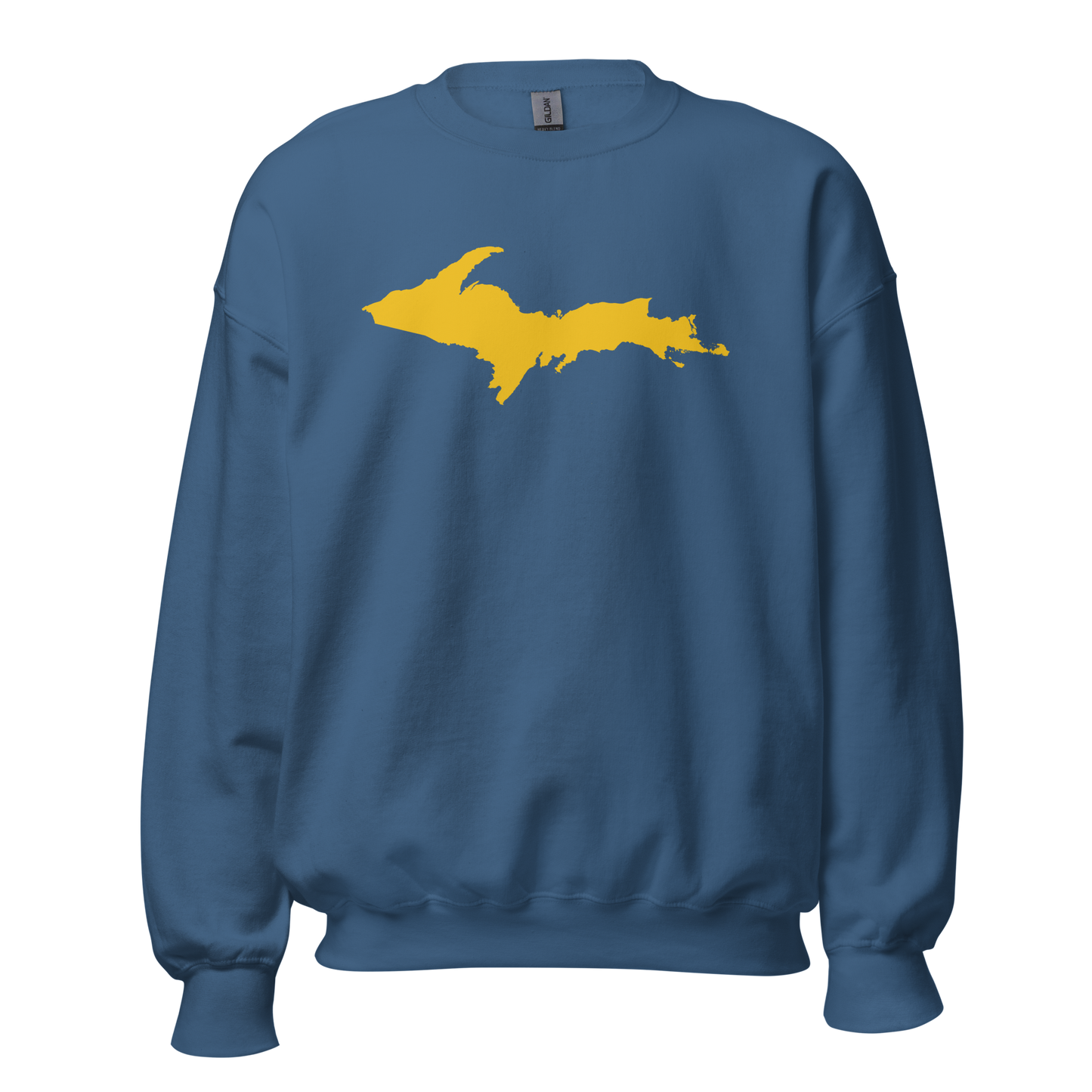 Michigan Upper Peninsula Sweatshirt (w/ Gold UP Outline) | Unisex Standard