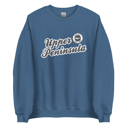 'Upper Peninsula EST. 1837' Sweatshirt (Iron Ore Grey Script Font) | Unisex Standard