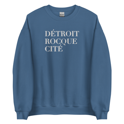 'Détroit Rocque Cité' Sweatshirt | Unisex Standard - Emb.