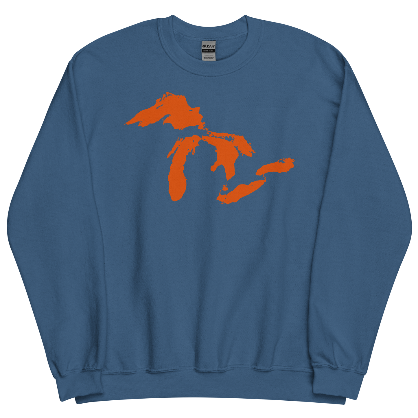 Great Lakes Sweatshirt | Unisex Standard - Maple Leaf Orange