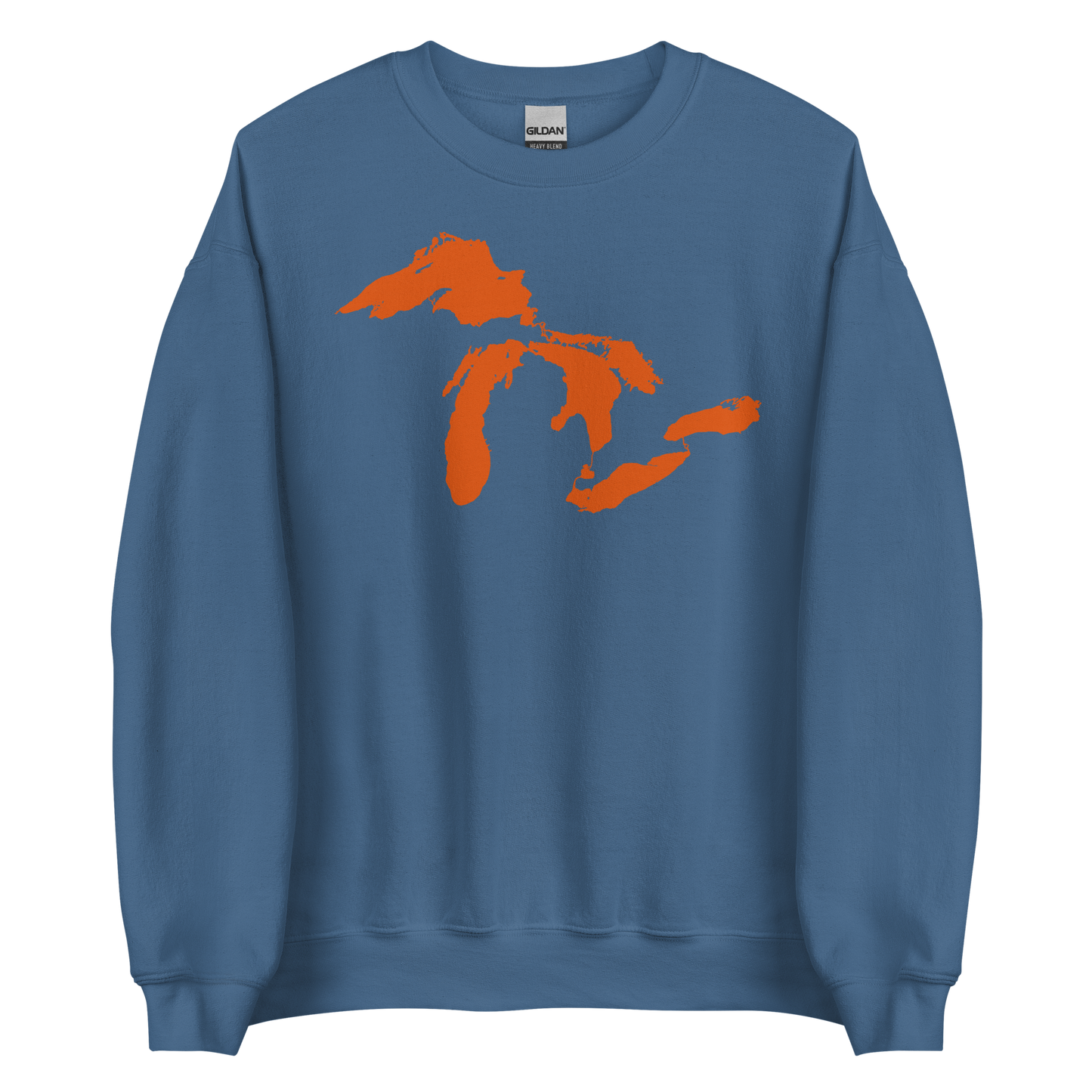 Great Lakes Sweatshirt | Unisex Standard - Maple Leaf Orange