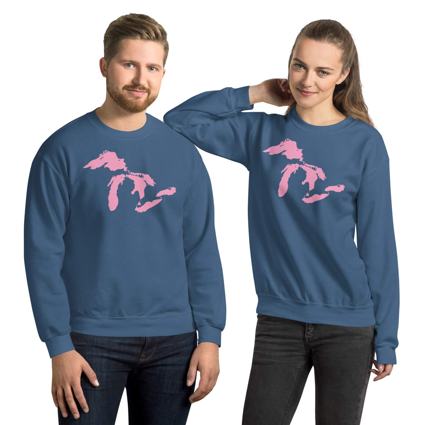 Great Lakes Sweatshirt | Unisex Standard - Caddie Pink