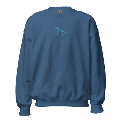 Great Lakes Sweatshirt | Unisex Standard - Traverse Blue Emb.