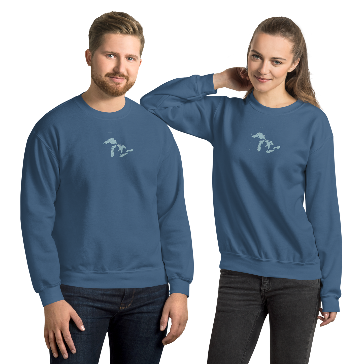 Great Lakes Sweatshirt | Unisex Standard - Caddie Blue Emb.