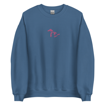 Great Lakes Sweatshirt | Unisex Standard - Apple Blossom Pink Emb.