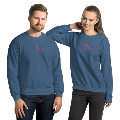 Great Lakes Sweatshirt | Unisex Standard - Apple Blossom Pink Emb.