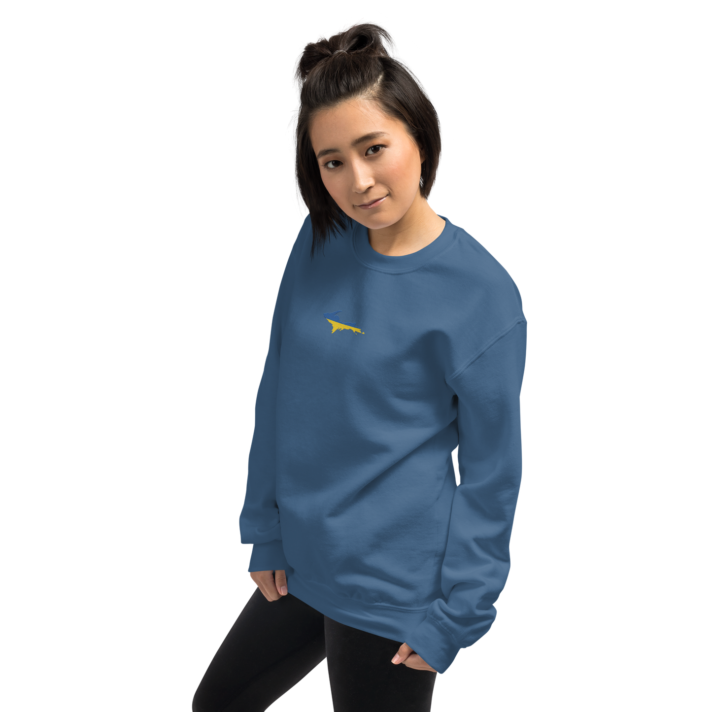 Michigan Upper Peninsula Sweatshirt (w/ Embroidered UP Ukraine Outline) | Unisex Standard