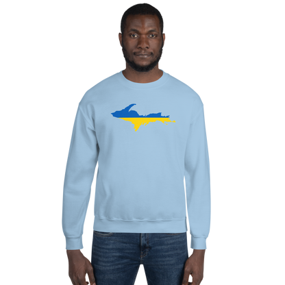 Michigan Upper Peninsula Sweatshirt (w/ UP Ukraine Outline) | Unisex Standard