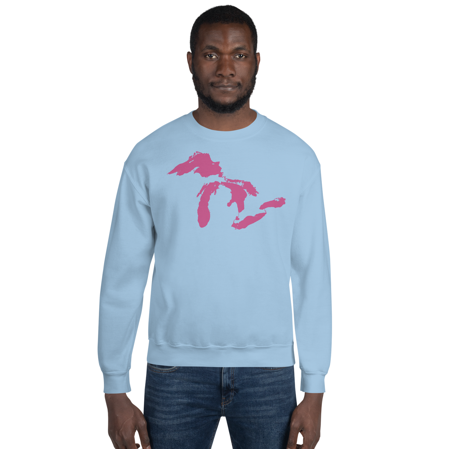 Great Lakes Sweatshirt | Unisex Standard - Apple Blossom Pink