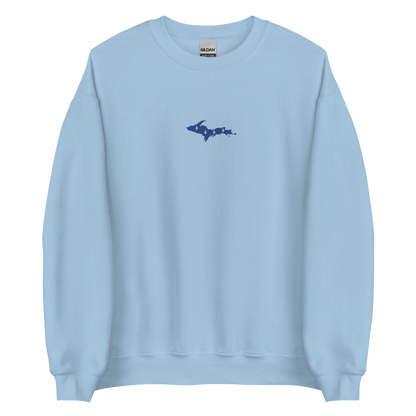 Michigan Upper Peninsula Sweatshirt (w/ Embroidered UP Quebec Flag Outline) | Unisex Standard