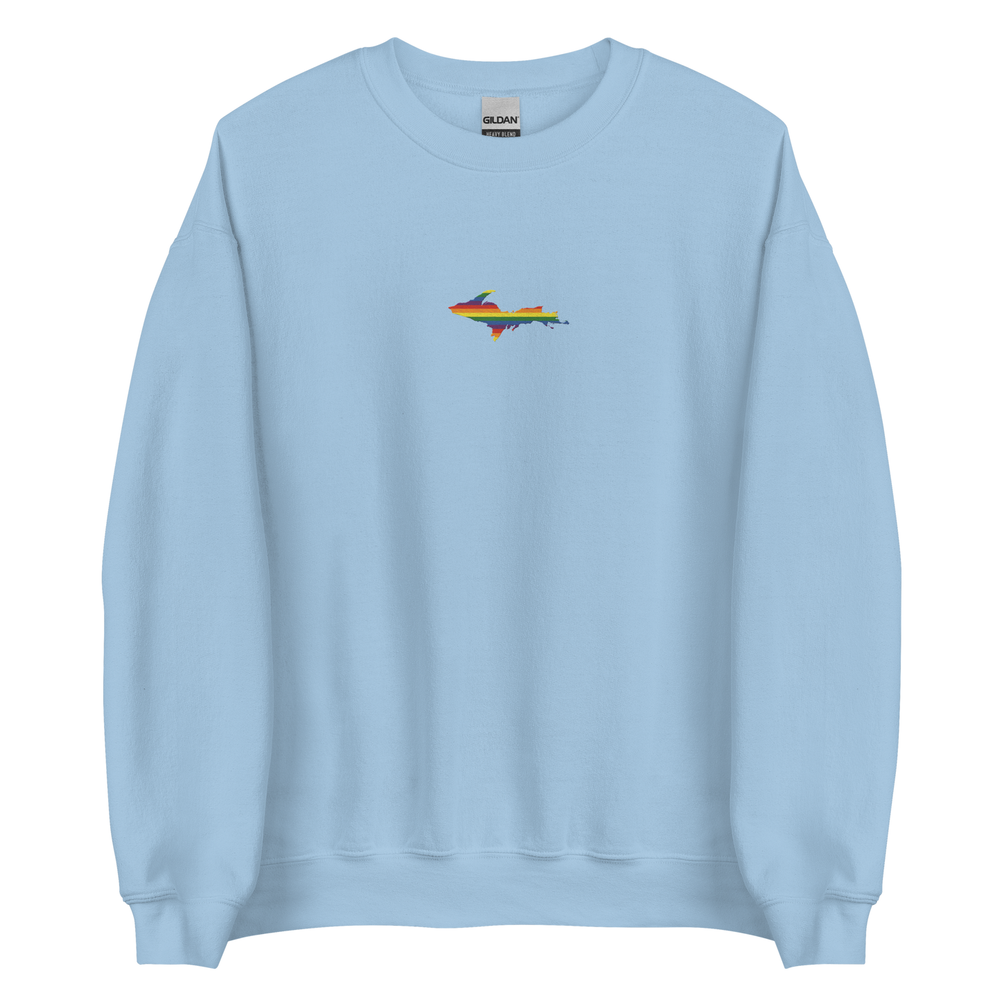 Michigan Upper Peninsula Sweatshirt (w/ Embroidered UP Pride Flag Outline) | Unisex Standard