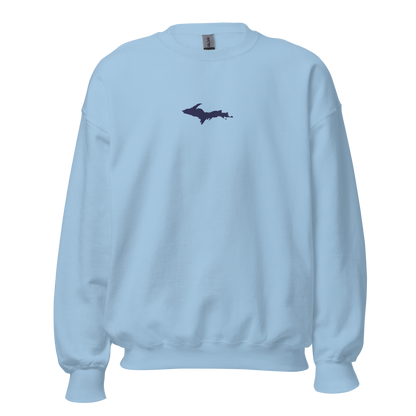 Michigan Upper Peninsula Sweatshirt (w/ Embroidered UP Outline) | Unisex Standard