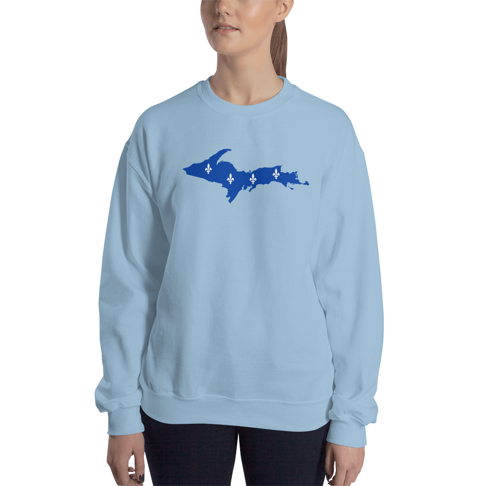 Michigan Upper Peninsula Sweatshirt (w/ UP Quebec Flag Outline) | Unisex Standard