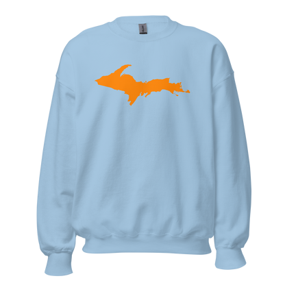 Michigan Upper Peninsula Sweatshirt (w/ Orange UP Outline) | Unisex Standard