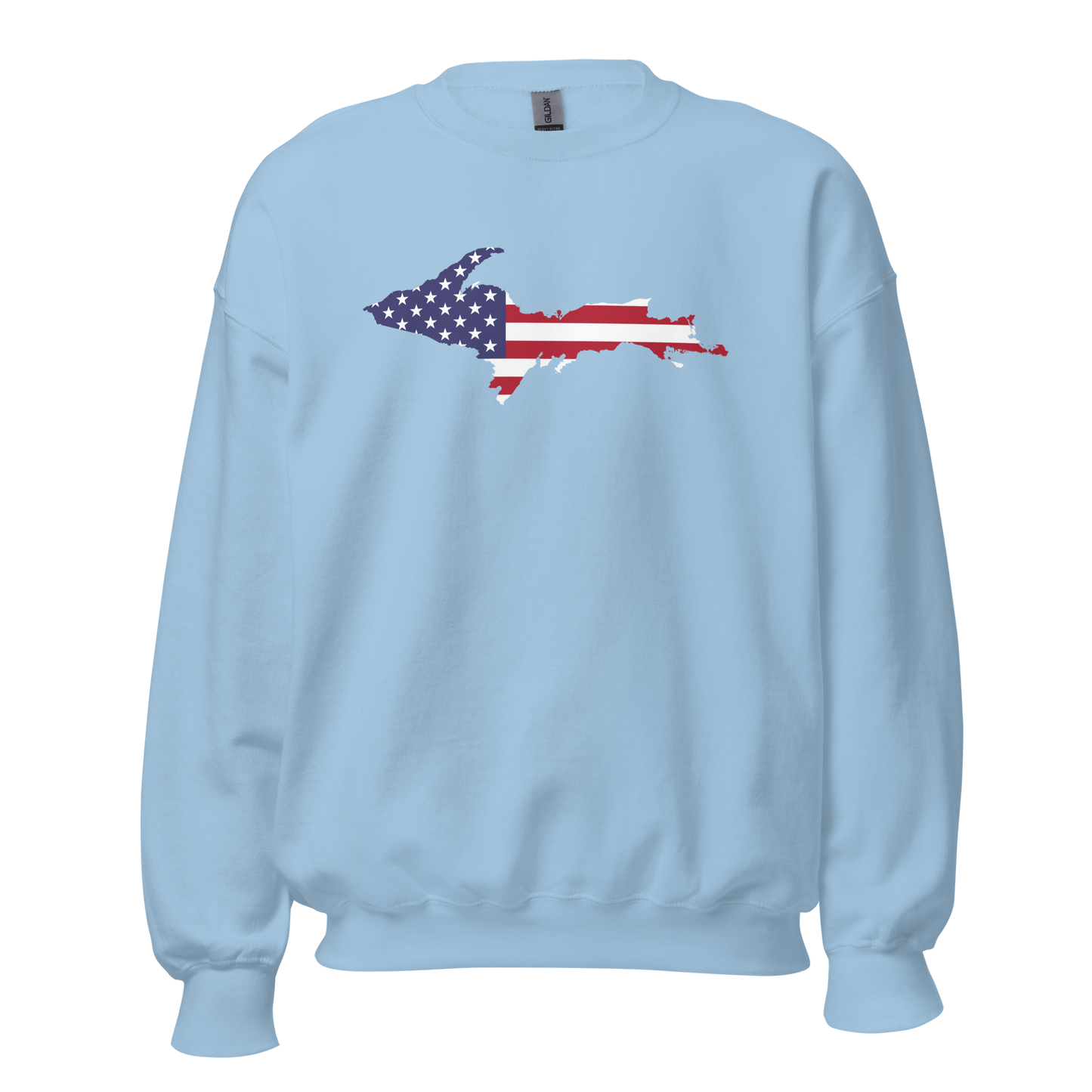 Michigan Upper Peninsula Sweatshirt (w/ UP USA Flag Outline) | Unisex Standard