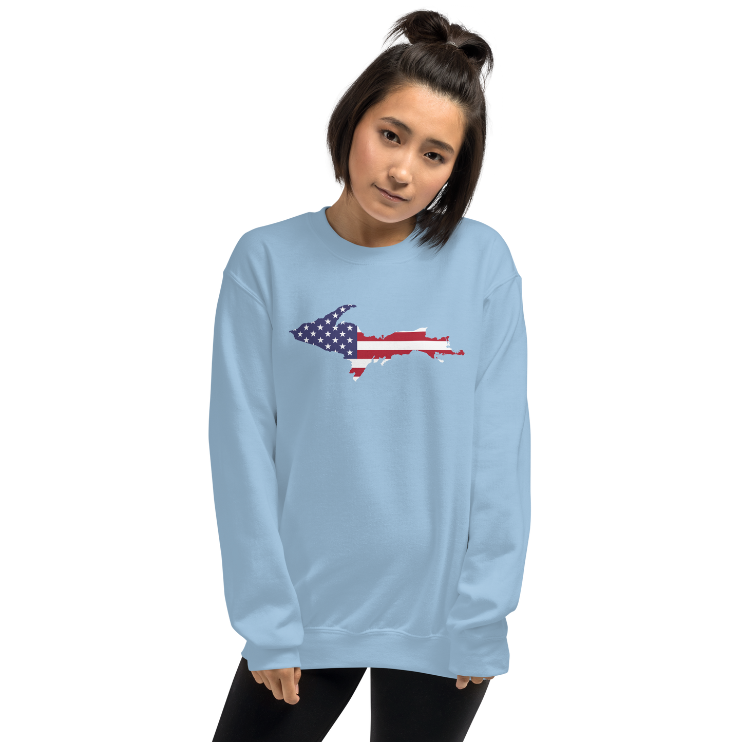 Michigan Upper Peninsula Sweatshirt (w/ UP USA Flag Outline) | Unisex Standard