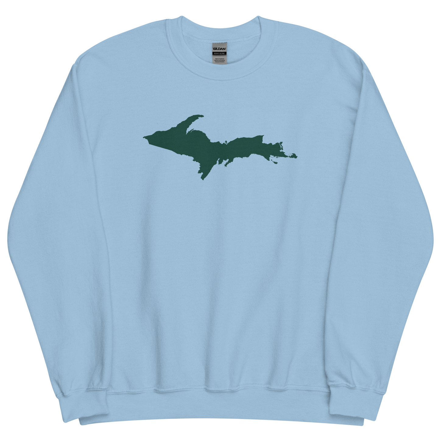 Michigan Upper Peninsula Sweatshirt (w/ Green UP Outline) | Unisex Standard