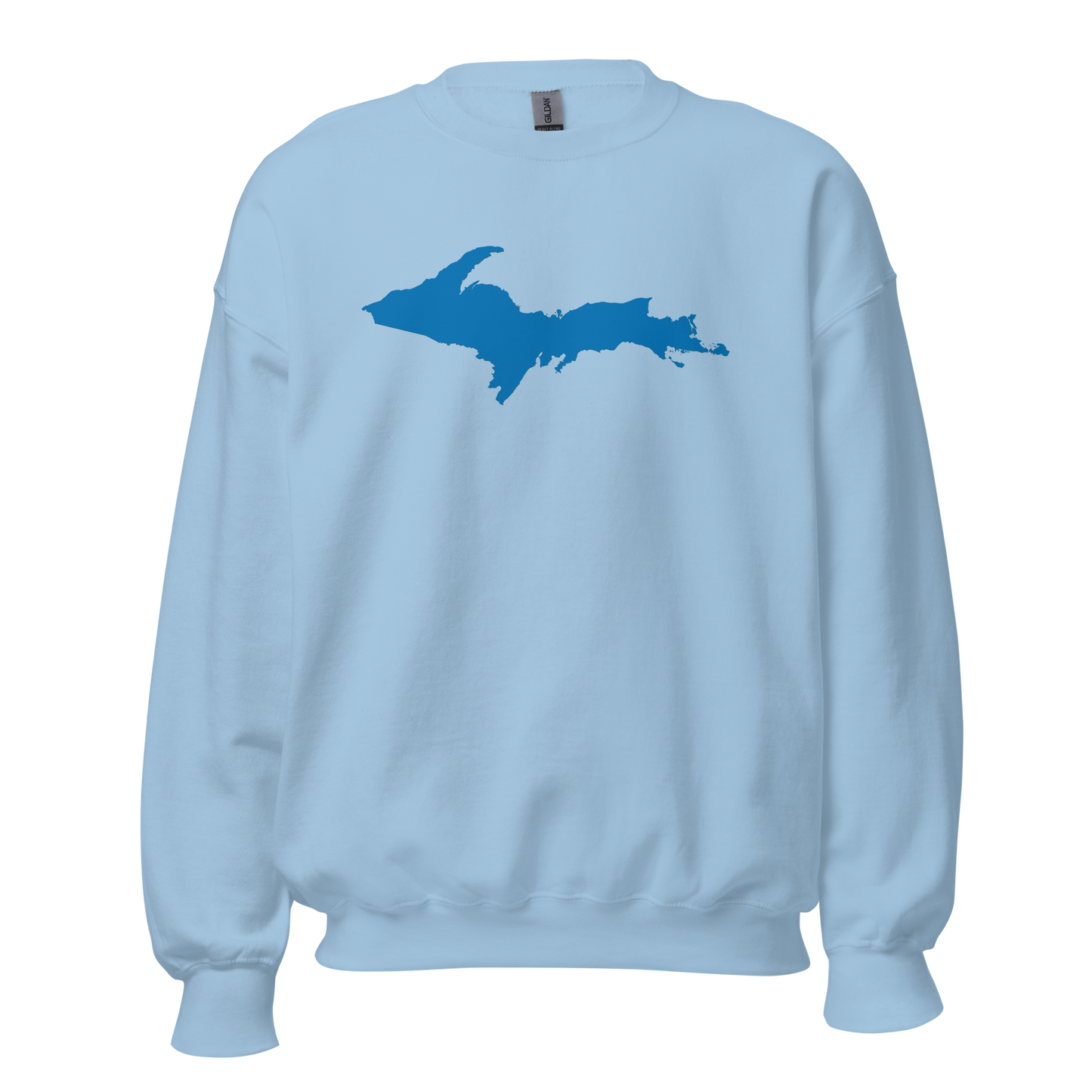 Michigan Upper Peninsula Sweatshirt (w/ Azure UP Outline) | Unisex Standard