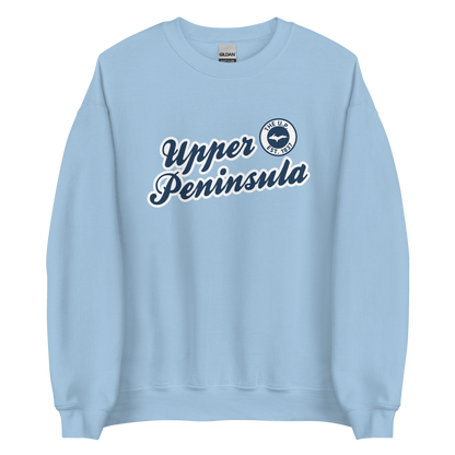 'Upper Peninsula EST. 1837' Sweatshirt (Navy Script Font) | Unisex Standard