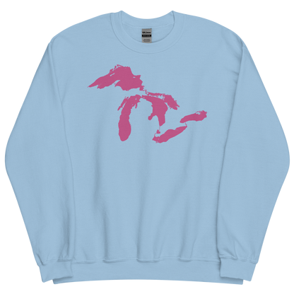 Great Lakes Sweatshirt | Unisex Standard - Apple Blossom Pink