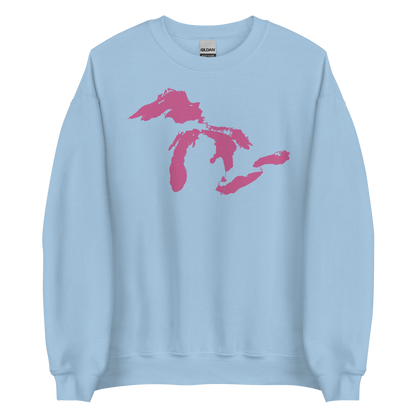 Great Lakes Sweatshirt | Unisex Standard - Apple Blossom Pink