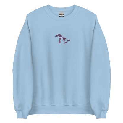 Great Lakes Sweatshirt | Unisex Standard - Plum Emb.