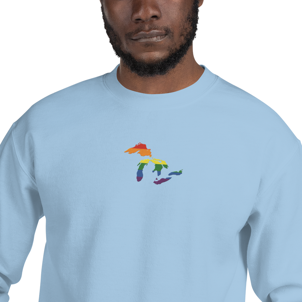 Great Lakes Sweatshirt | Unisex Standard - Rainbow Pride Emb.