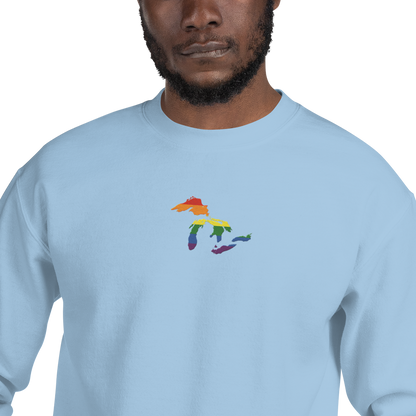 Great Lakes Sweatshirt | Unisex Standard - Rainbow Pride Emb.