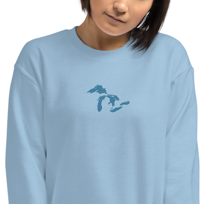 Great Lakes Sweatshirt | Unisex Standard - Traverse Blue Emb.