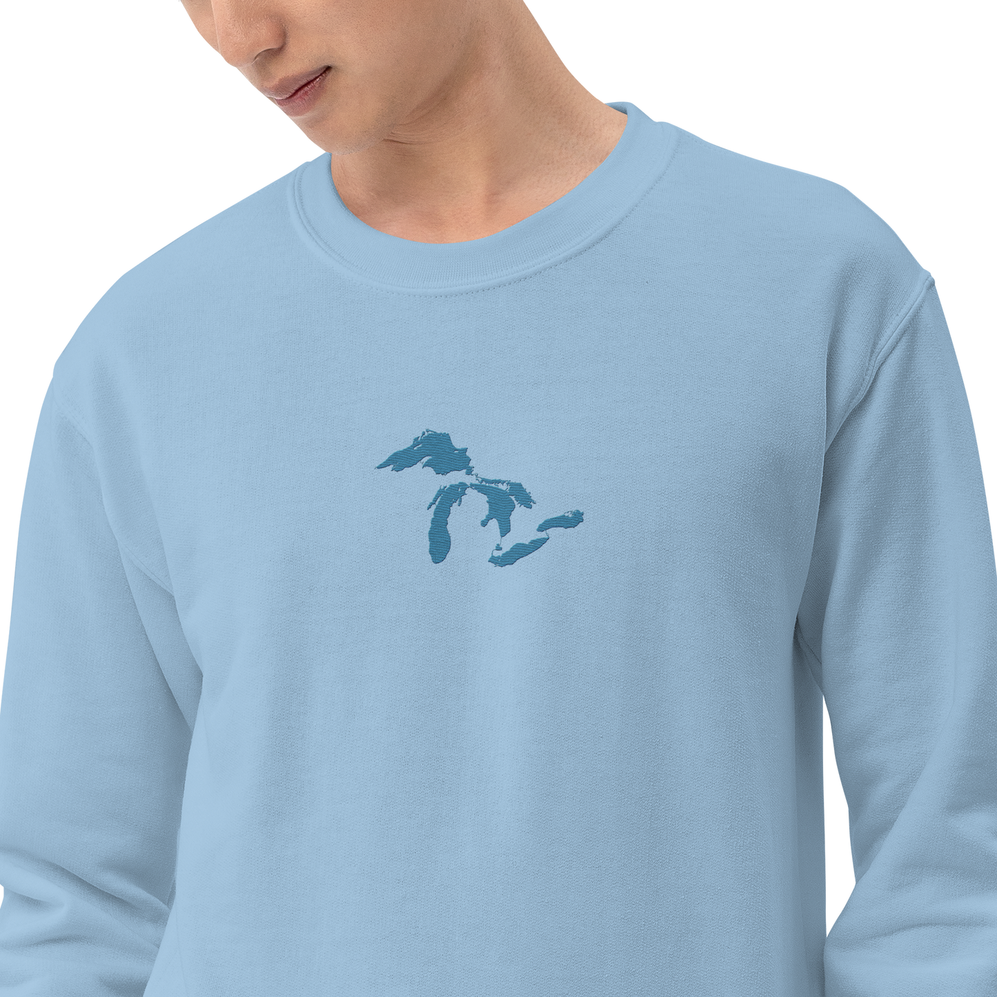 Great Lakes Sweatshirt | Unisex Standard - Traverse Blue Emb.