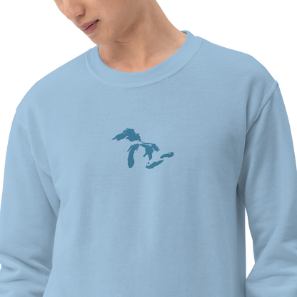 Great Lakes Sweatshirt | Unisex Standard - Traverse Blue Emb.