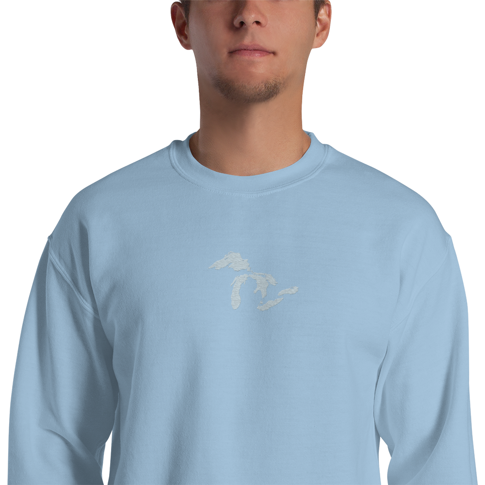 Great Lakes Sweatshirt | Unisex Standard - Ice Blue Emb.