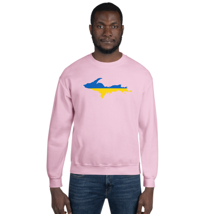 Michigan Upper Peninsula Sweatshirt (w/ UP Ukraine Outline) | Unisex Standard