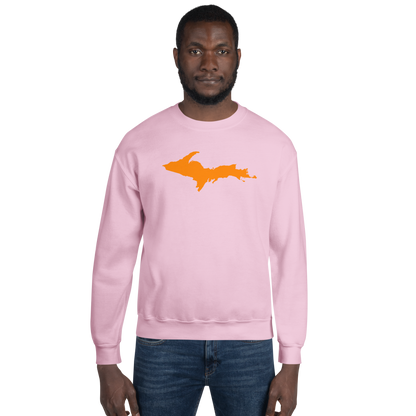 Michigan Upper Peninsula Sweatshirt (w/ Orange UP Outline) | Unisex Standard