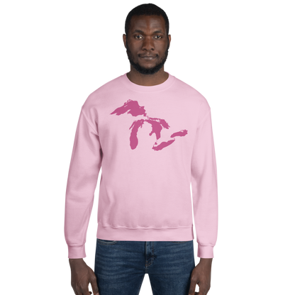 Great Lakes Sweatshirt | Unisex Standard - Apple Blossom Pink