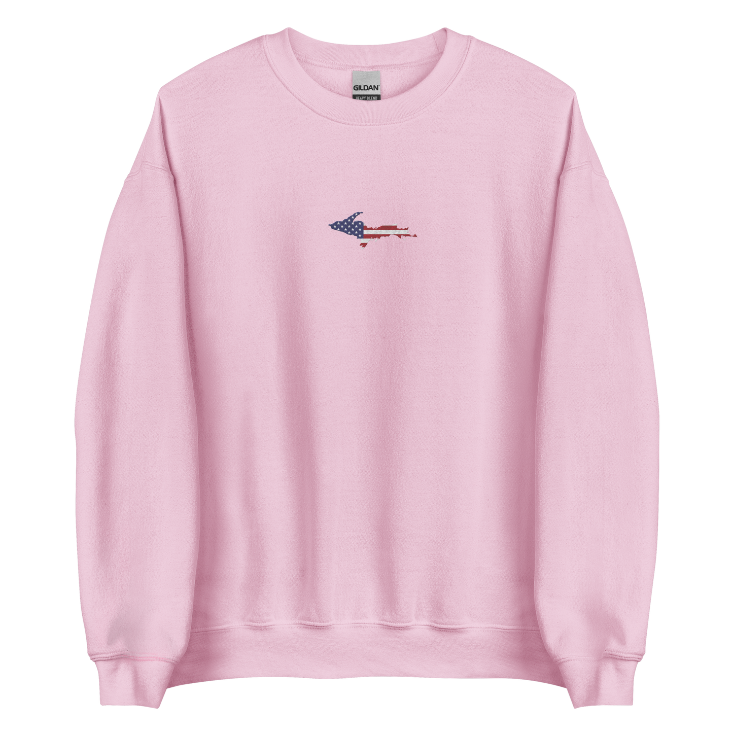 Michigan Upper Peninsula Sweatshirt (w/ Embroidered UP USA Flag Outline) | Unisex Standard