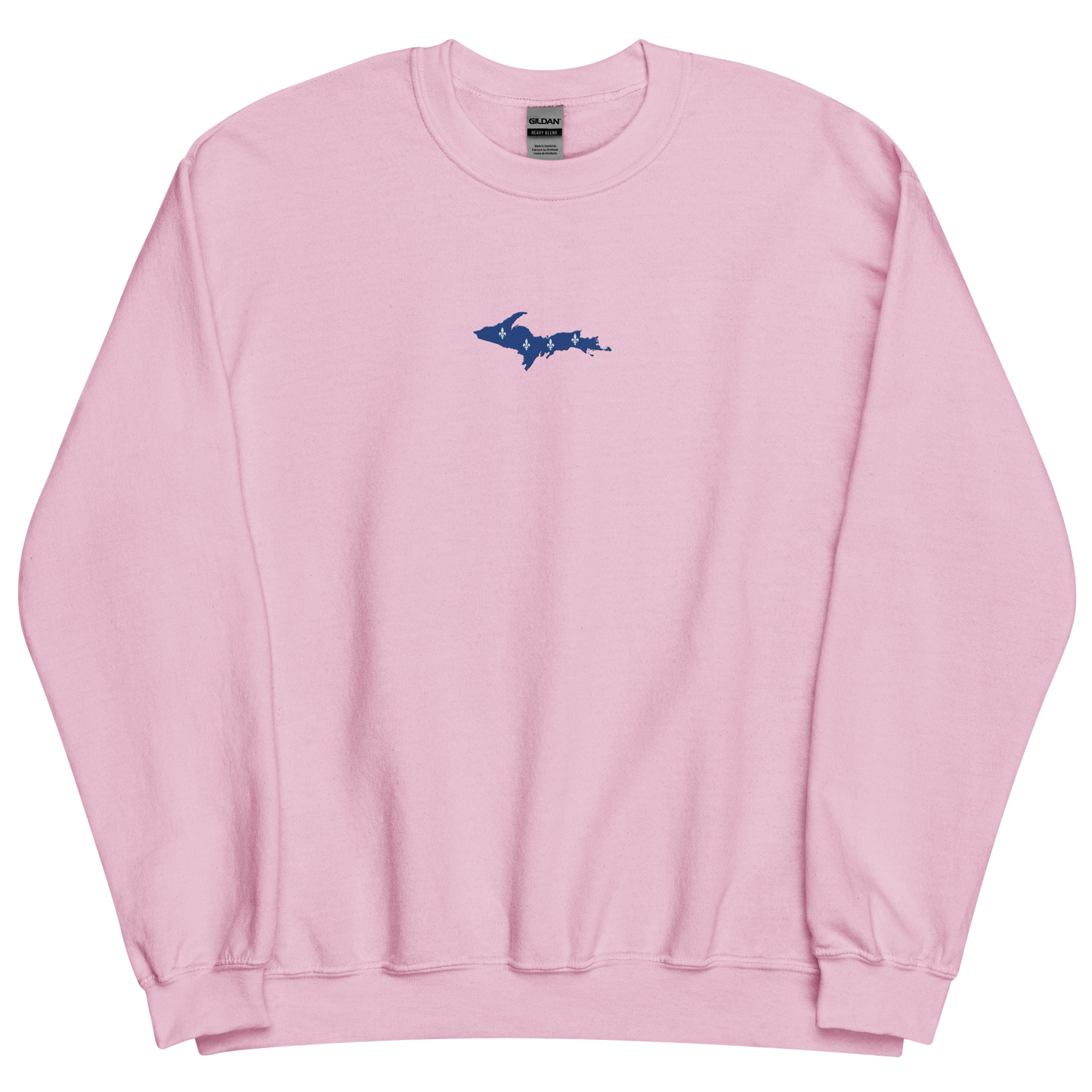 Michigan Upper Peninsula Sweatshirt (w/ Embroidered UP Quebec Flag Outline) | Unisex Standard