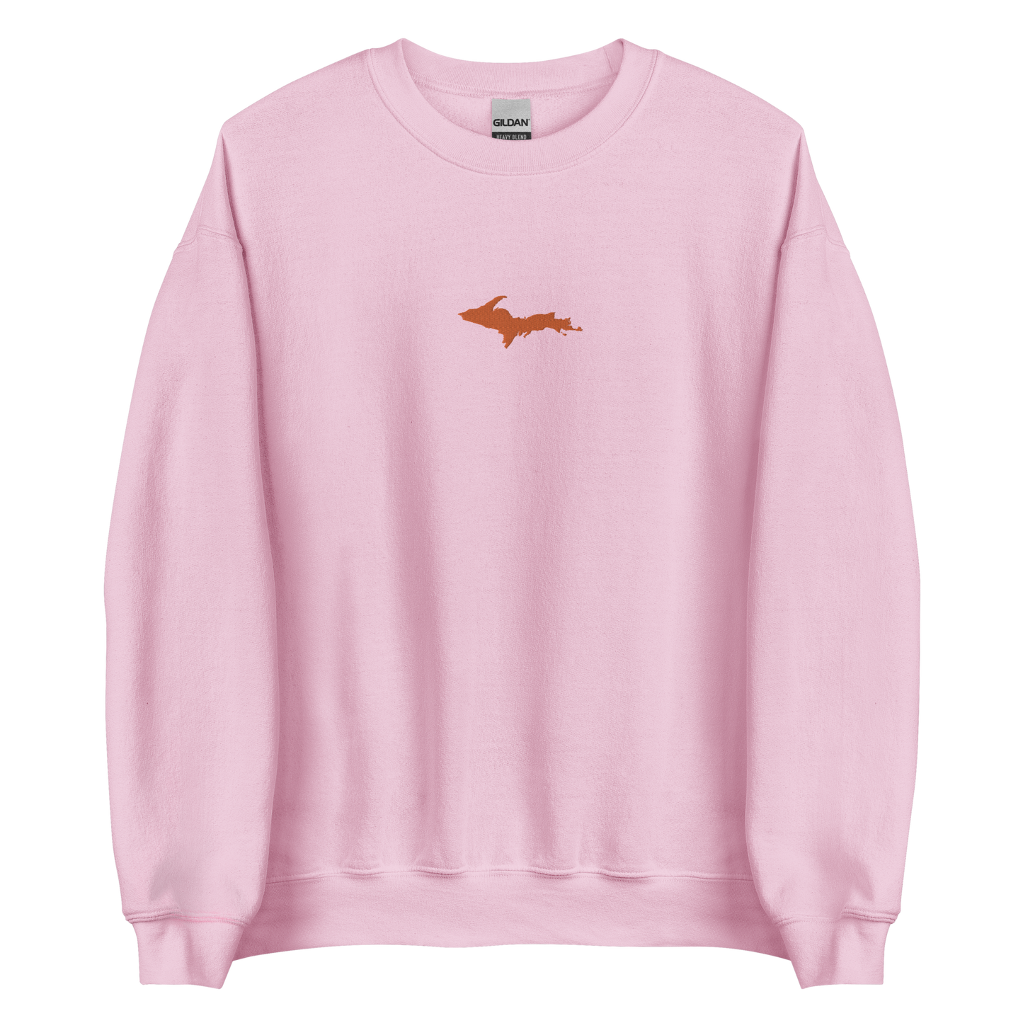 Michigan Upper Peninsula Sweatshirt (w/ Embroidered Orange UP Outline) | Unisex Standard