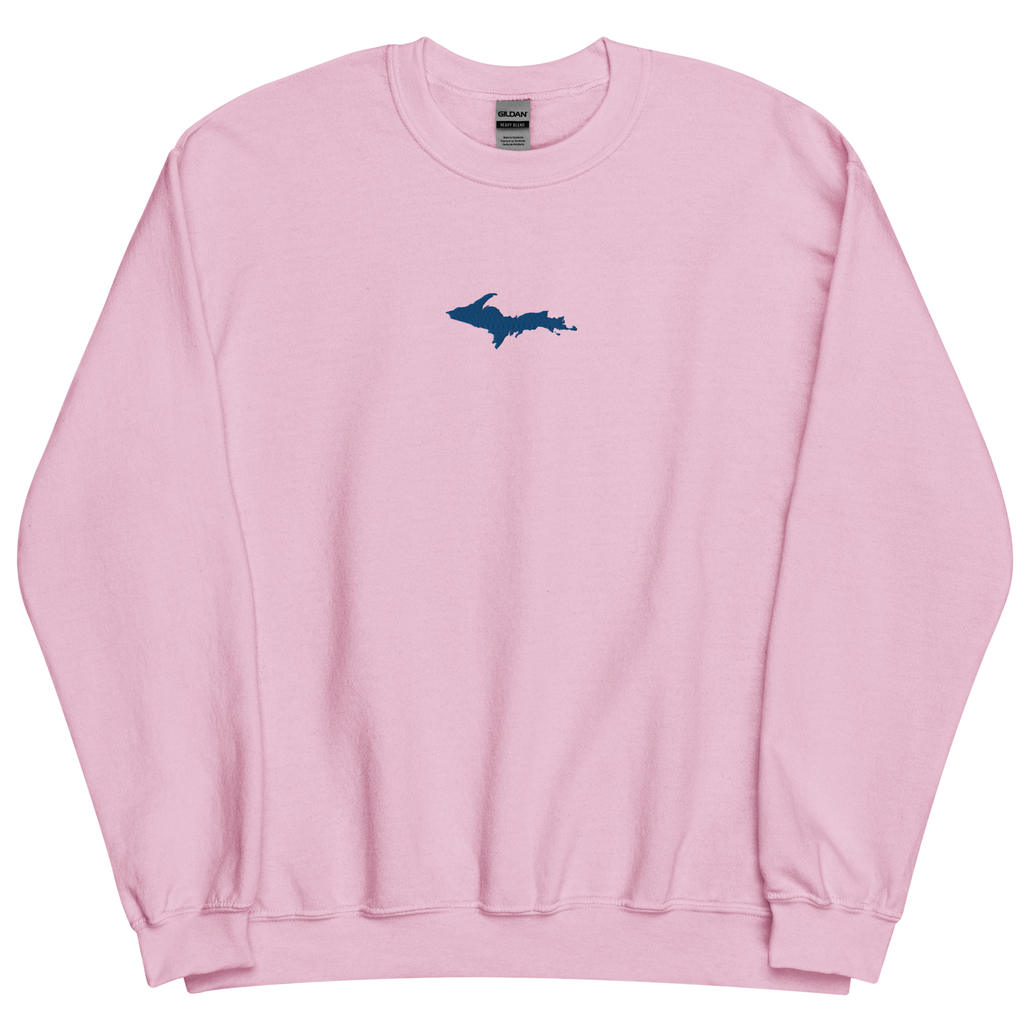 Michigan Upper Peninsula Sweatshirt (w/ Embroidered Azure UP Outline) | Unisex Standard