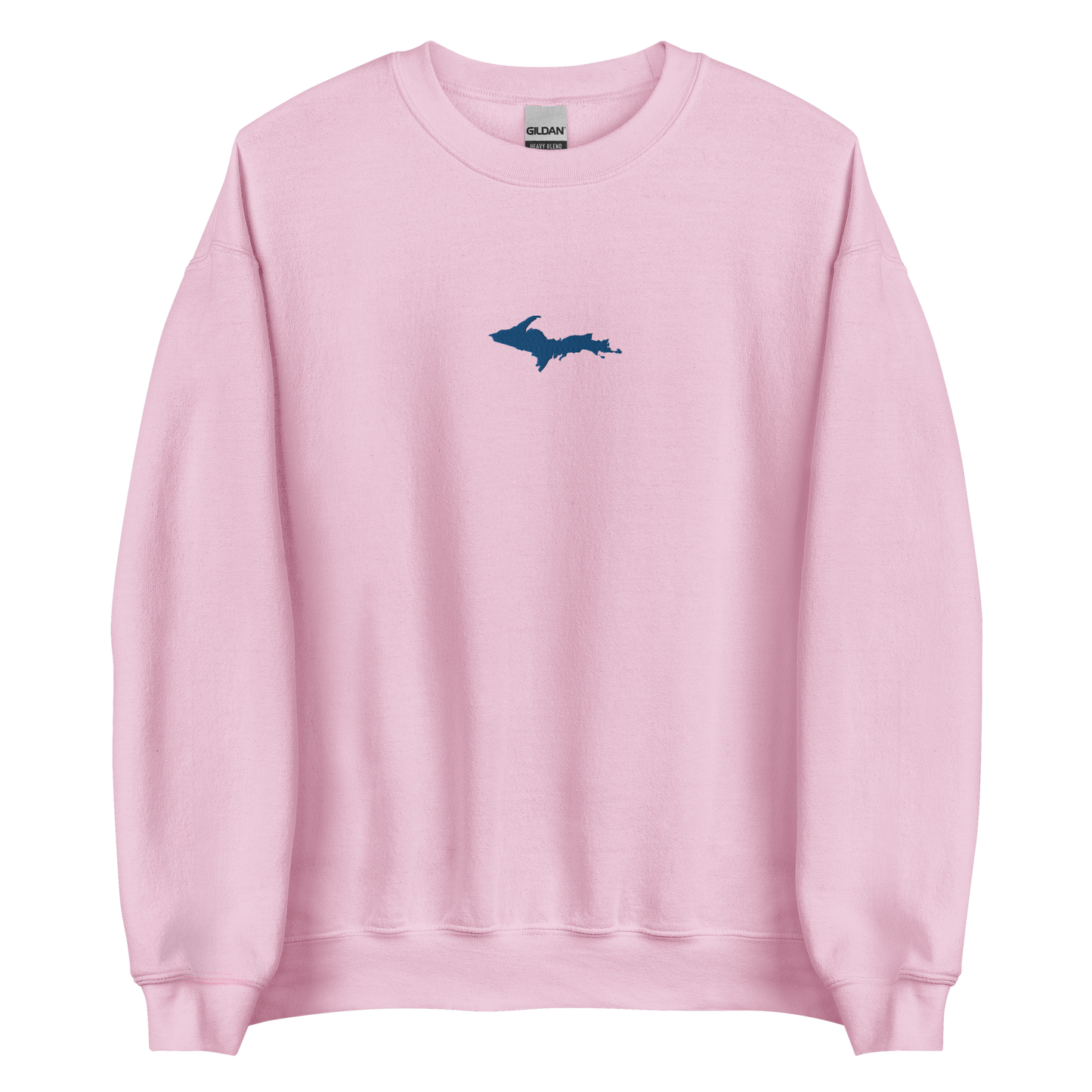 Michigan Upper Peninsula Sweatshirt (w/ Embroidered Azure UP Outline) | Unisex Standard