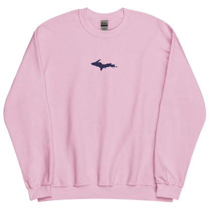 Michigan Upper Peninsula Sweatshirt (w/ Embroidered UP Outline) | Unisex Standard