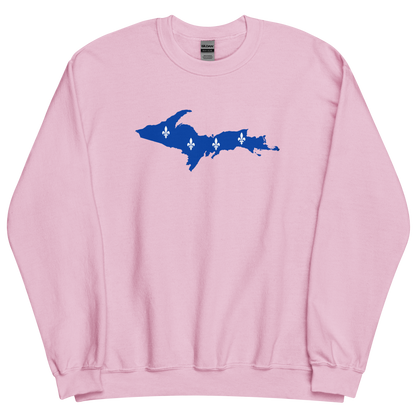 Michigan Upper Peninsula Sweatshirt (w/ UP Quebec Flag Outline) | Unisex Standard