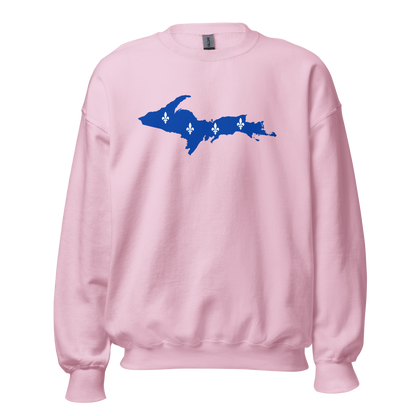 Michigan Upper Peninsula Sweatshirt (w/ UP Quebec Flag Outline) | Unisex Standard